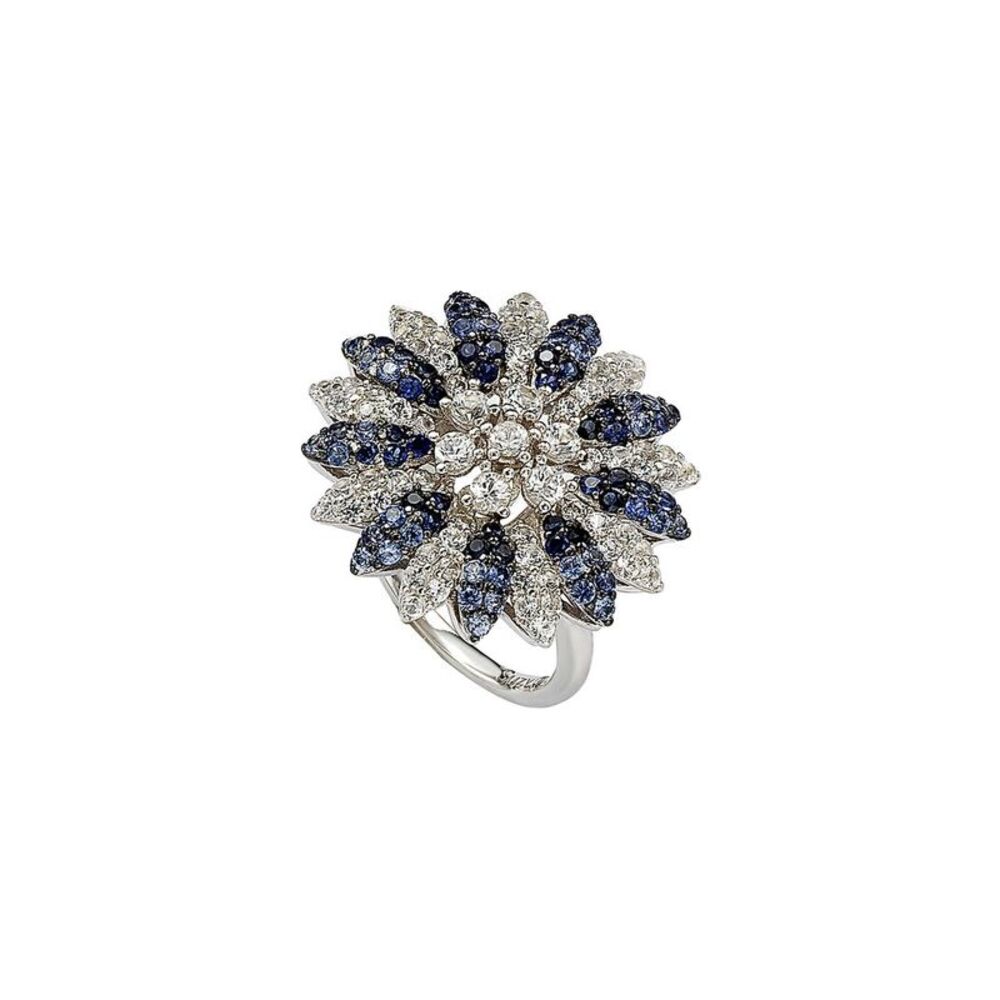 Suzy Levian 18K & Silver 4.15 Ct. Tw. Sapphire Ring